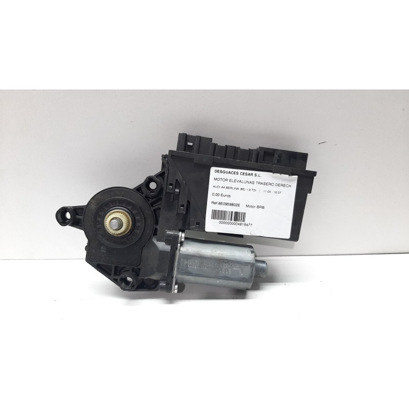 MOTOR ELEVALUNAS TRASERO DERECHO 8E0959802E  - imagen 1