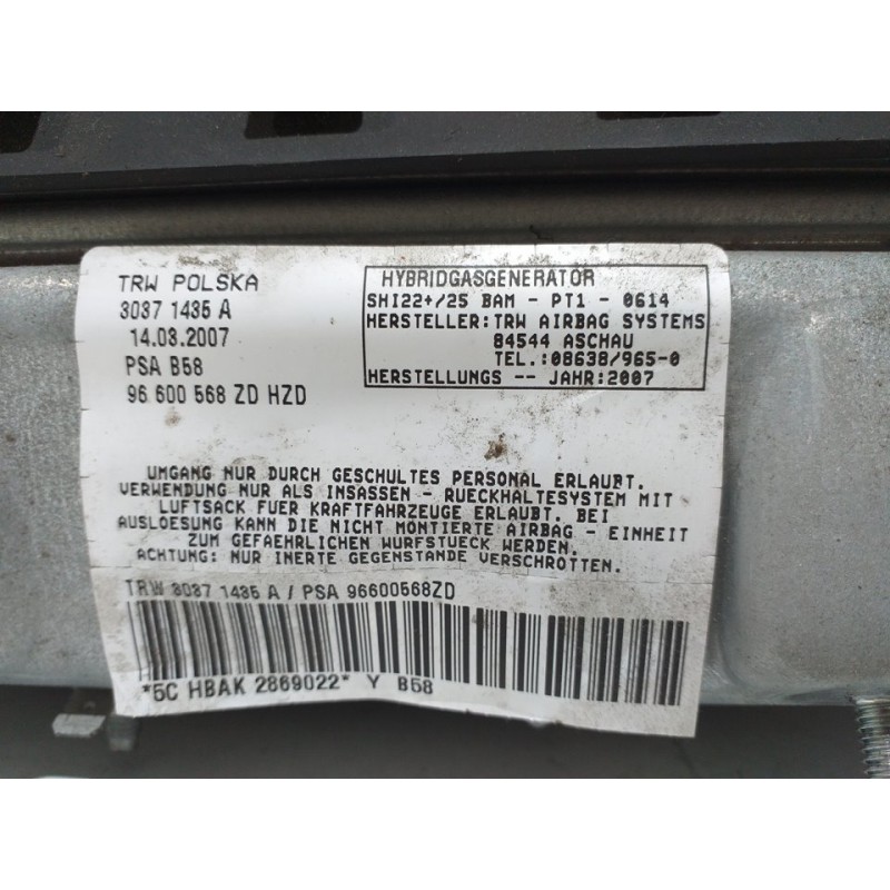 AIRBAG LATERAL IZQUIERDO  - imagen 3