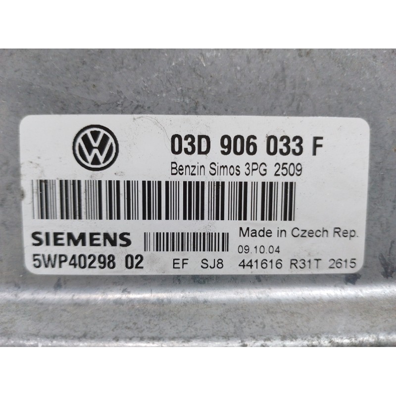 CENTRALITA MOTOR UCE 03D906033F 5WP4029802 - imagen 2