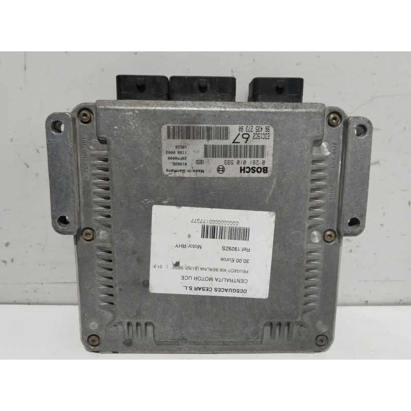 CENTRALITA MOTOR UCE 0281010593 9643527380 1929ZS - imagen 1