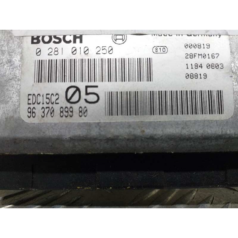 CENTRALITA MOTOR UCE 0281010250 9637089980  - imagen 1