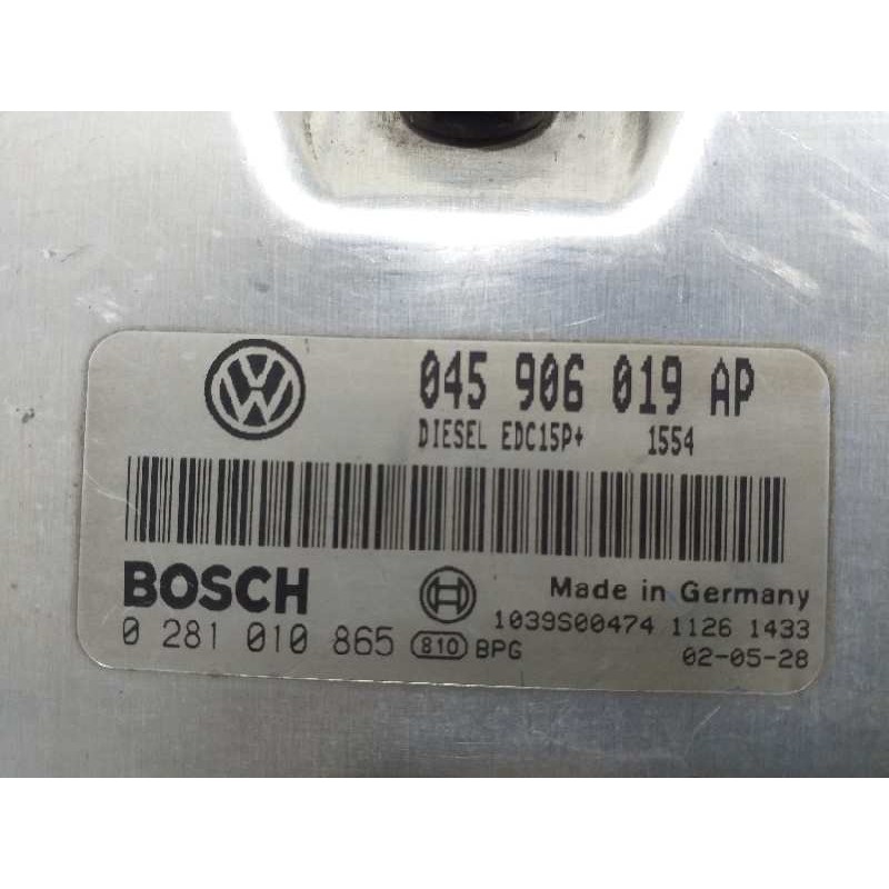 CENTRALITA MOTOR UCE 0281010865 045906019AP  - imagen 2