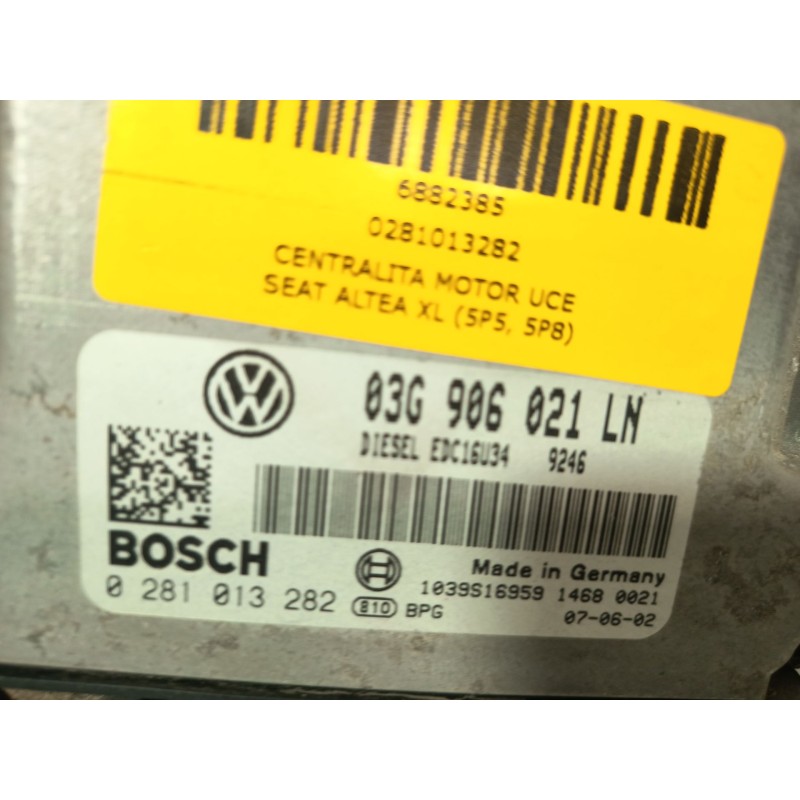 CENTRALITA MOTOR UCE 0281013282  - imagen 3