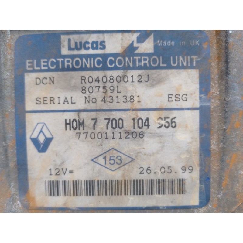 CENTRALITA MOTOR UCE 7700104956  - imagen 2