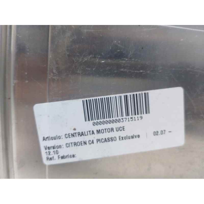 CENTRALITA MOTOR UCE 9663476380 0281012981 - imagen 3