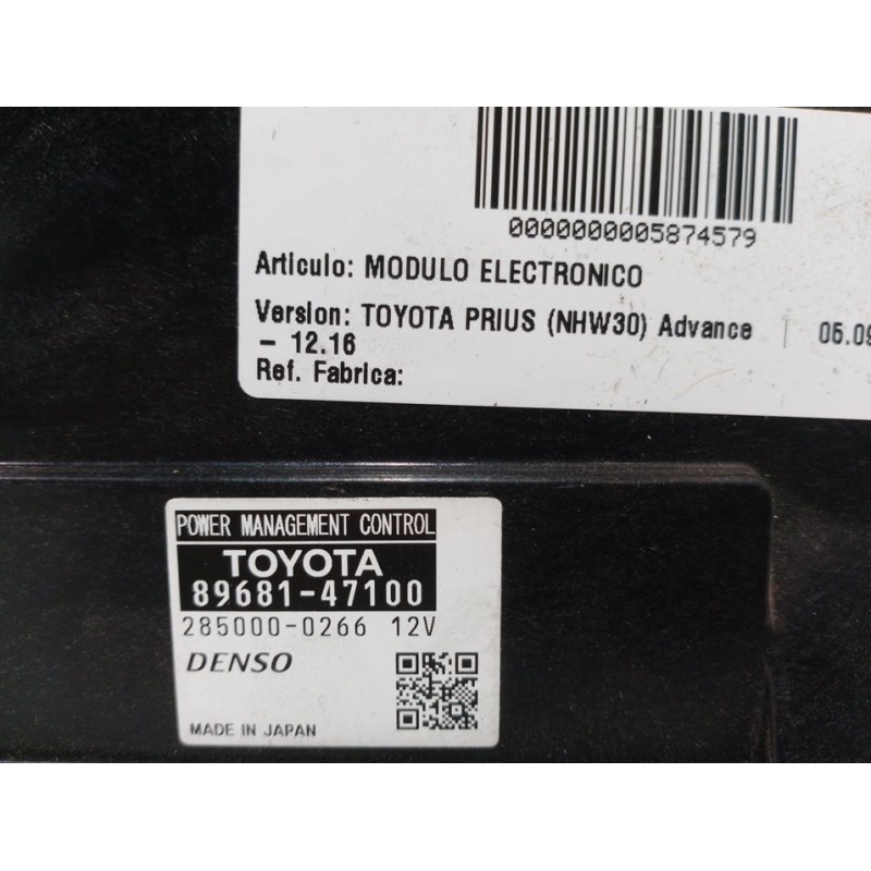 MODULO ELECTRONICO 8968147100 2850000266 - imagen 3