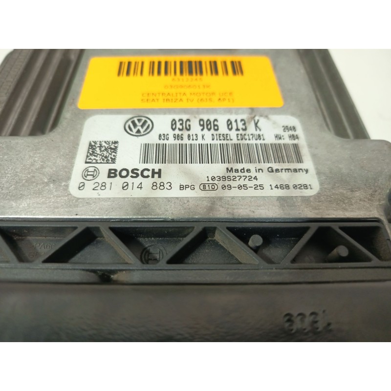 CENTRALITA MOTOR UCE 03G906013K  - imagen 3
