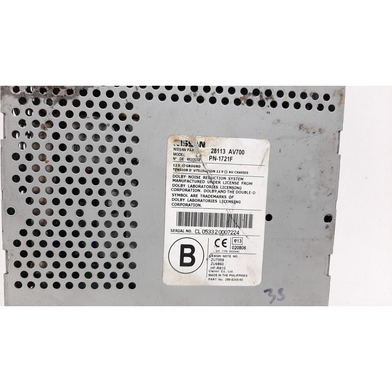 SISTEMA AUDIO / RADIO CD 28113AV700  - imagen 3