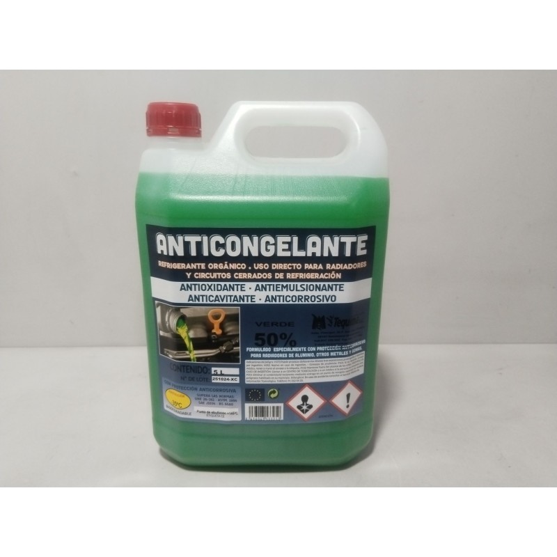HERRAMIENTAS ANTICONGELANTE 5L 50% VERDE TEQUIMA VERDE 50%