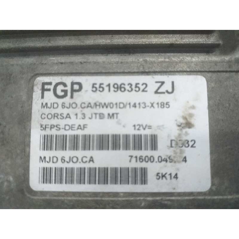 CENTRALITA MOTOR UCE 237105M300 55196352ZJ  - imagen 2