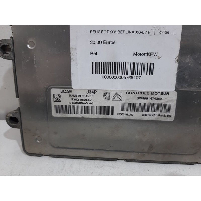 CENTRALITA MOTOR UCE 5302060662 2158943AO  - imagen 2