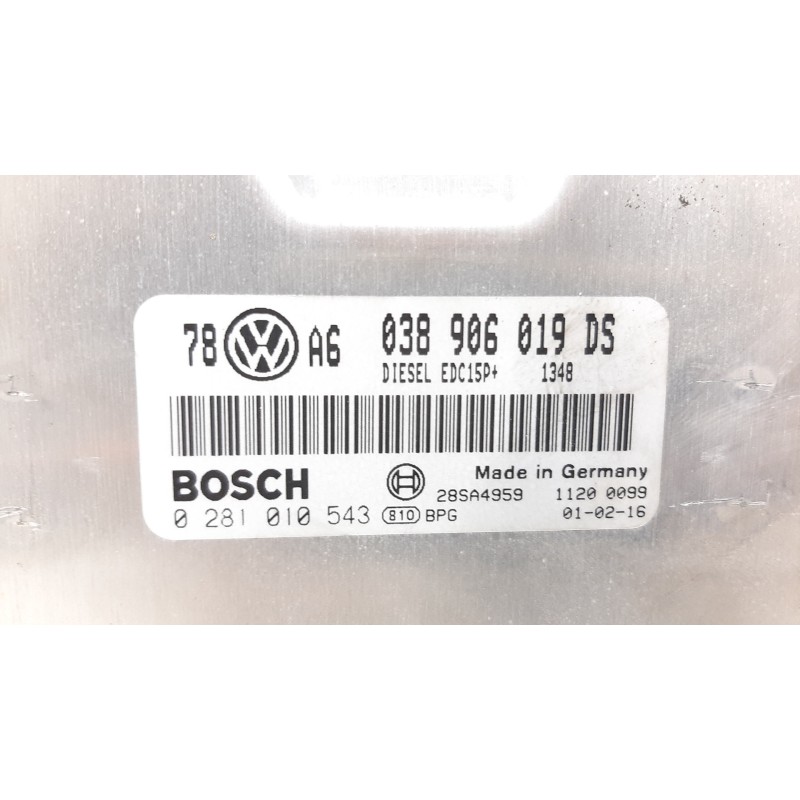 CENTRALITA MOTOR UCE 038906019DS 0281010543  - imagen 3