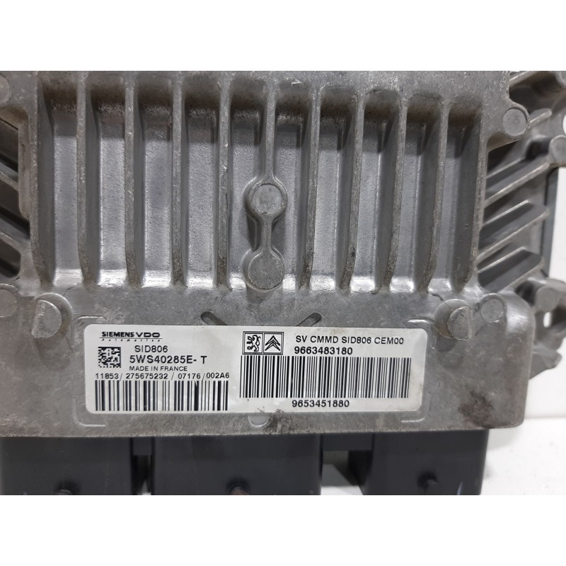 CENTRALITA MOTOR UCE 9663483180 5WS40285ET 9653451880 - imagen 2