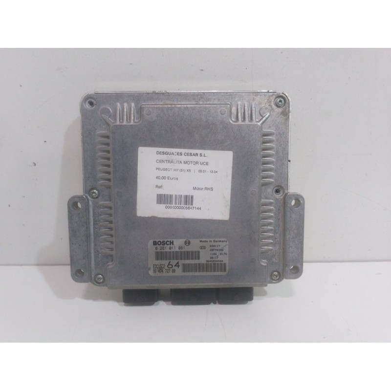 CENTRALITA MOTOR UCE 0281011081 9647472780  - imagen 4