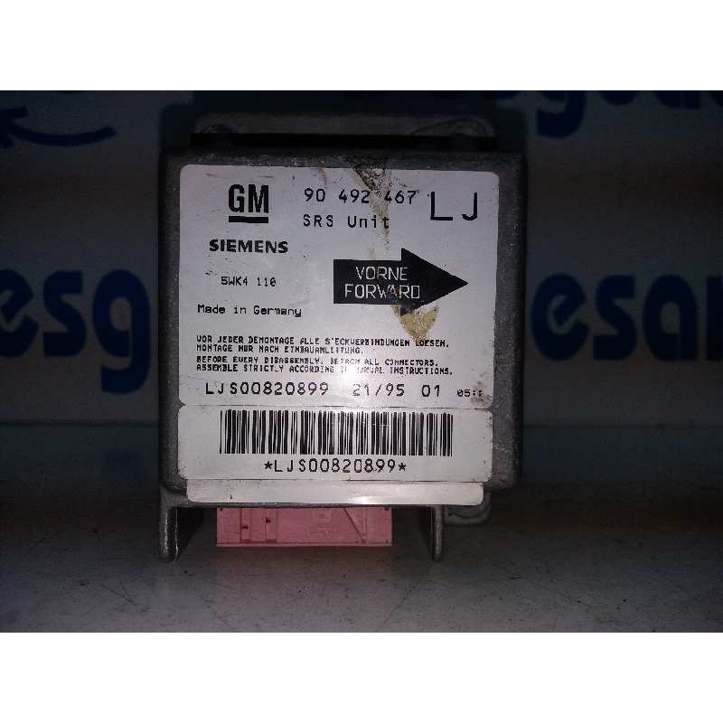 CENTRALITA AIRBAG 5WK4110 90492467 LJS00820899 - imagen 2