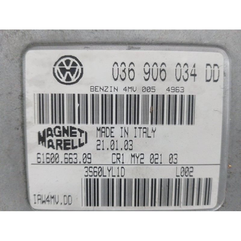 CENTRALITA MOTOR UCE 036906034DD  - imagen 3