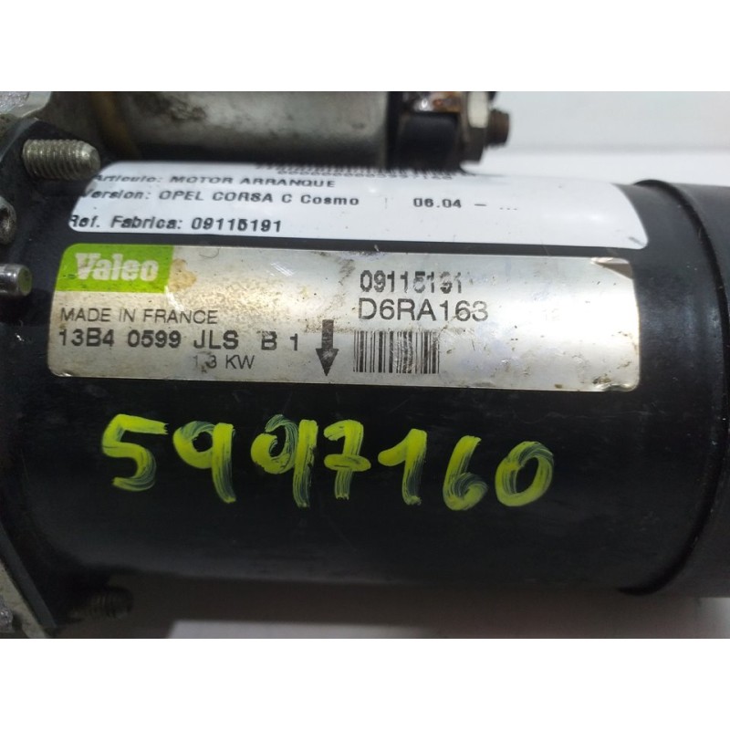 MOTOR ARRANQUE 09115191 D6RA163  - imagen 4