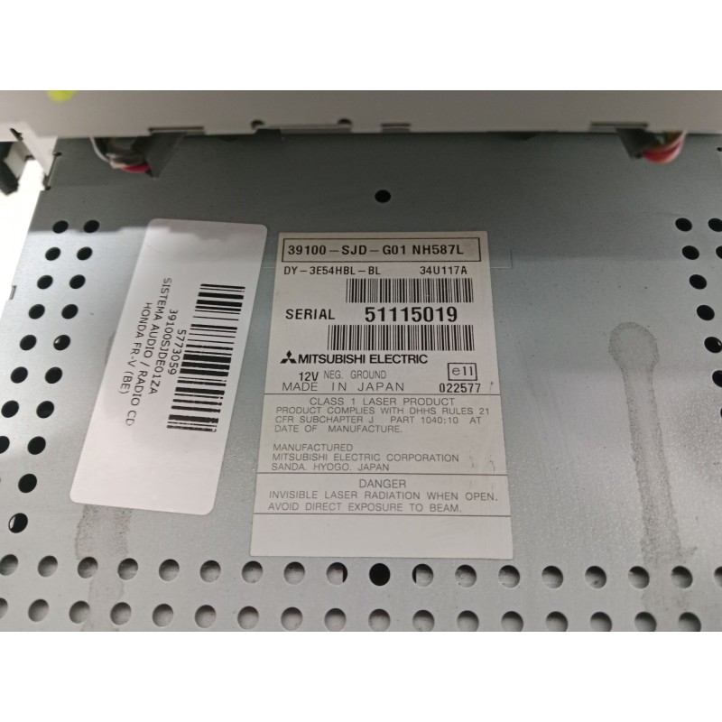 SISTEMA AUDIO / RADIO CD 39100SJDE01ZA  - imagen 4