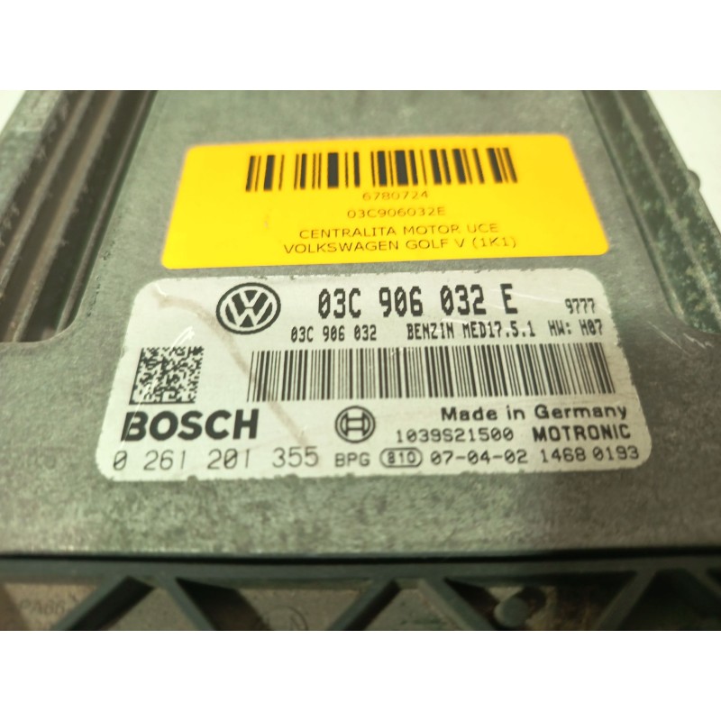 CENTRALITA MOTOR UCE 03C906032E  - imagen 4