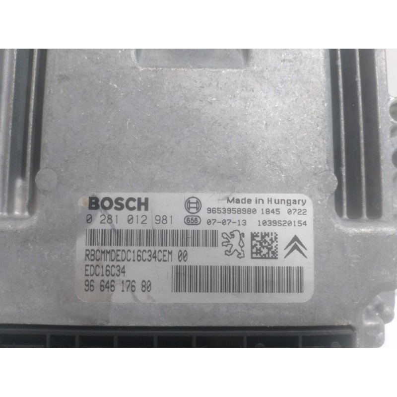 CENTRALITA MOTOR UCE 02581012981 BOSCH 9664617680 - imagen 2