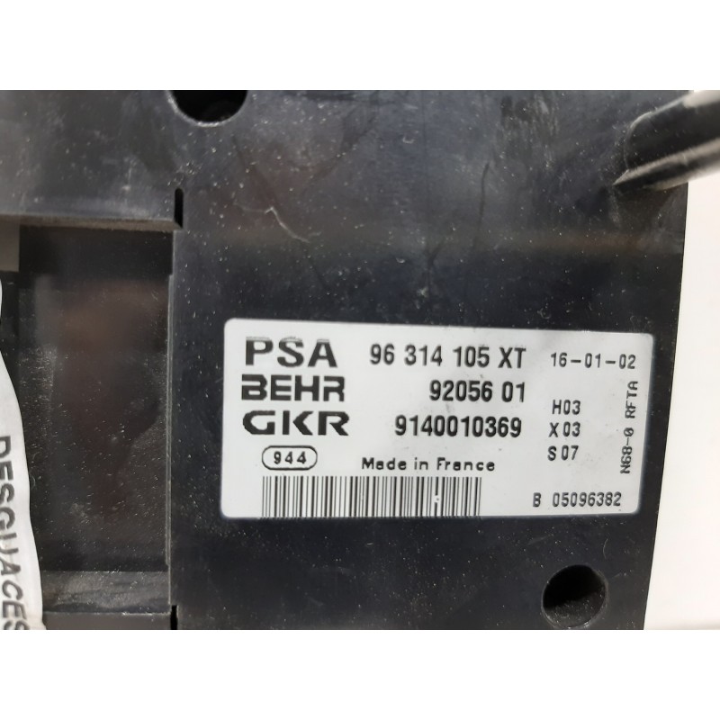MANDO CALEFACCION / AIRE ACONDICIONADO 96314105XT  - imagen 2