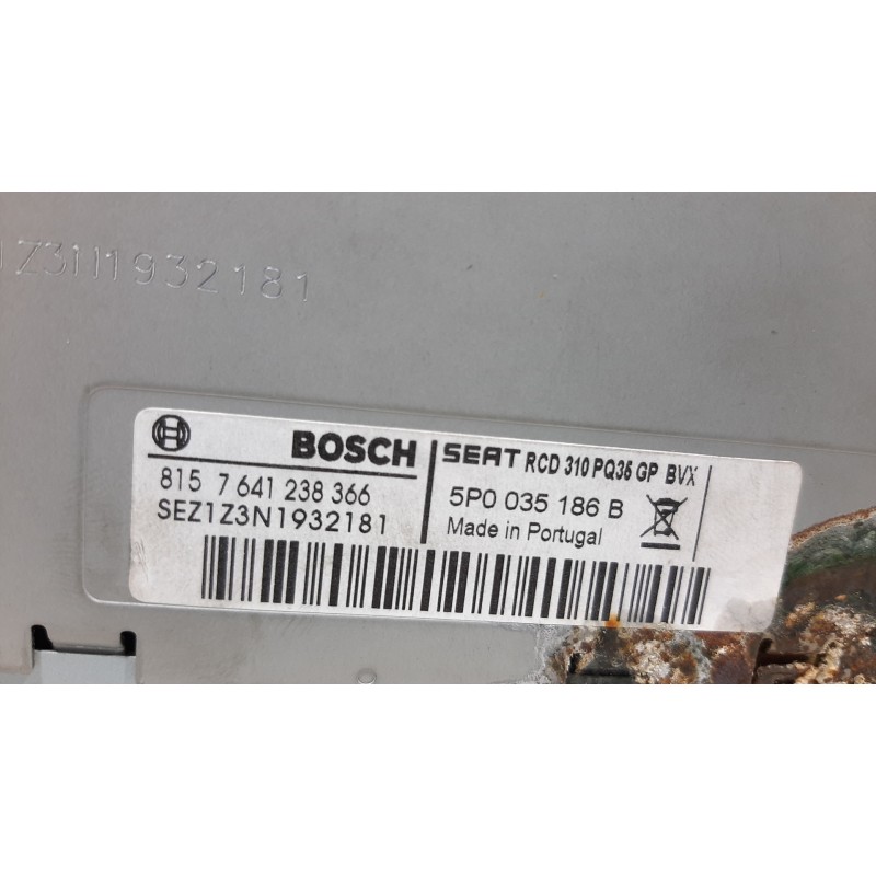 SISTEMA AUDIO / RADIO CD 5P0035186B  - imagen 3