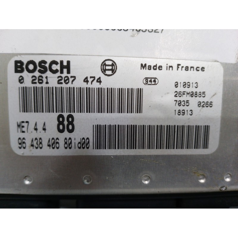CENTRALITA MOTOR UCE 9643840680 0261207474  - imagen 3