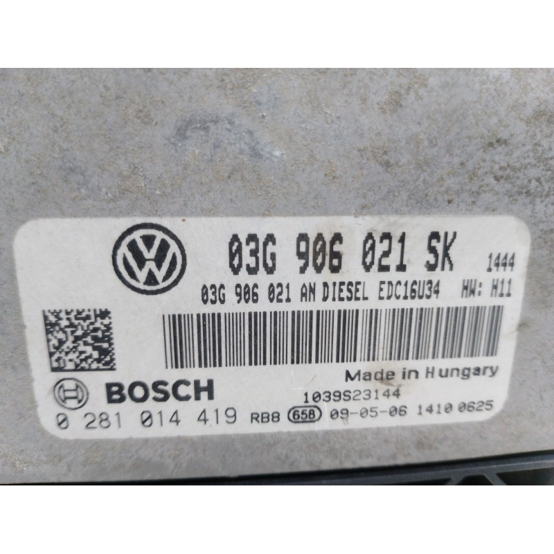CENTRALITA MOTOR UCE 03G906021SK 0281014419  - imagen 3