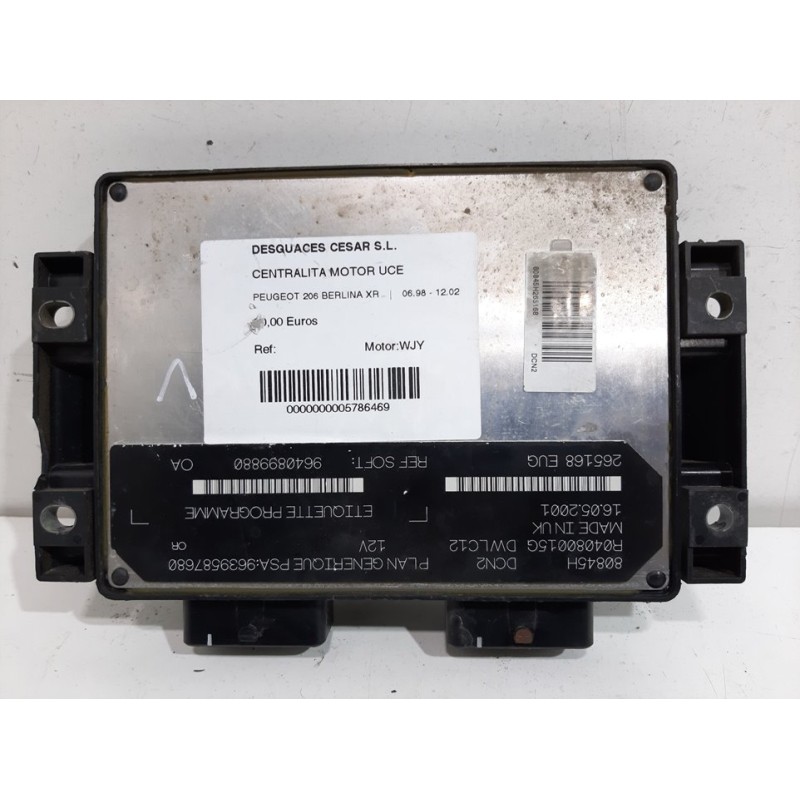 CENTRALITA MOTOR UCE 9640899880  - imagen 1