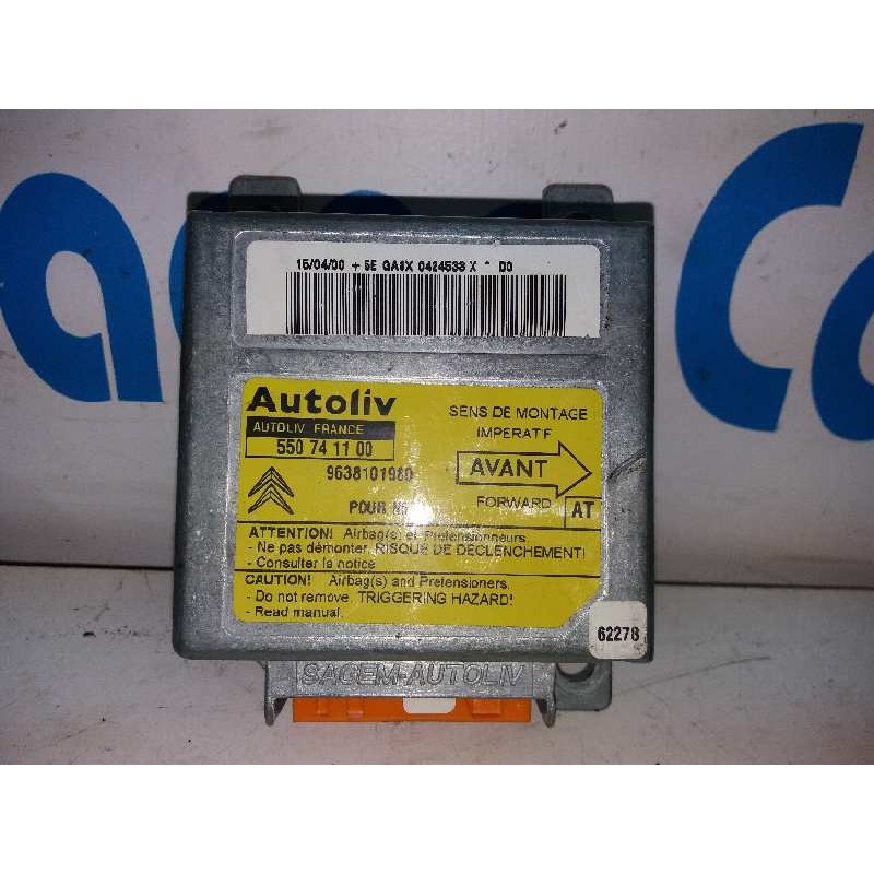 CENTRALITA AIRBAG 550741100 9638101980  - imagen 2