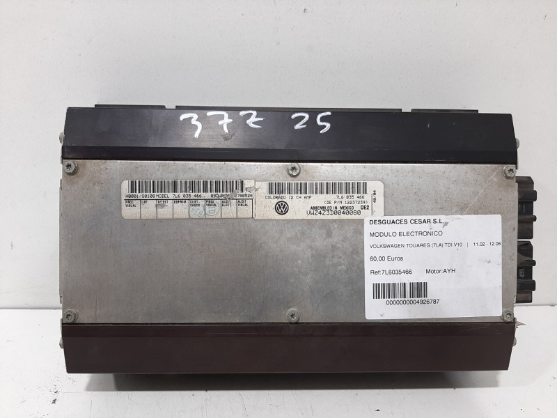 Recambio de modulo electronico para volkswagen touareg (7la) tdi v10 referencia OEM IAM 7L6035466  