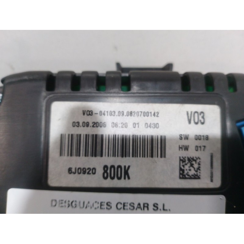 CUADRO INSTRUMENTOS 6J0920800K  - imagen 2