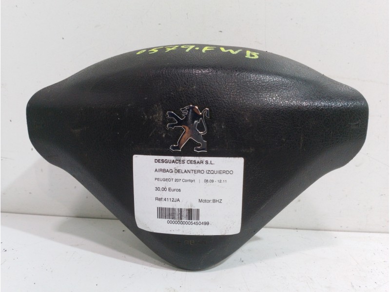 Recambio de airbag delantero izquierdo para peugeot 207 confort referencia OEM IAM 4112JA  