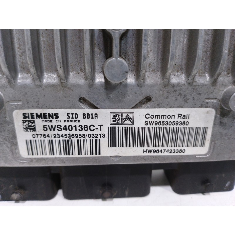 CENTRALITA MOTOR UCE 9653059380 5WS40136C  - imagen 3