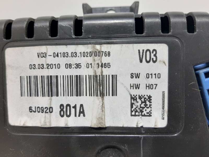 Recambio de cuadro instrumentos para seat ibiza (6j5) ecomotive referencia OEM IAM 6J0920801A 6J0920801X  Recambio de cuadro instrumentos para seat ibiza (6j5) ecomotive referencia OEM IAM 6J0920801A 6J0920801X