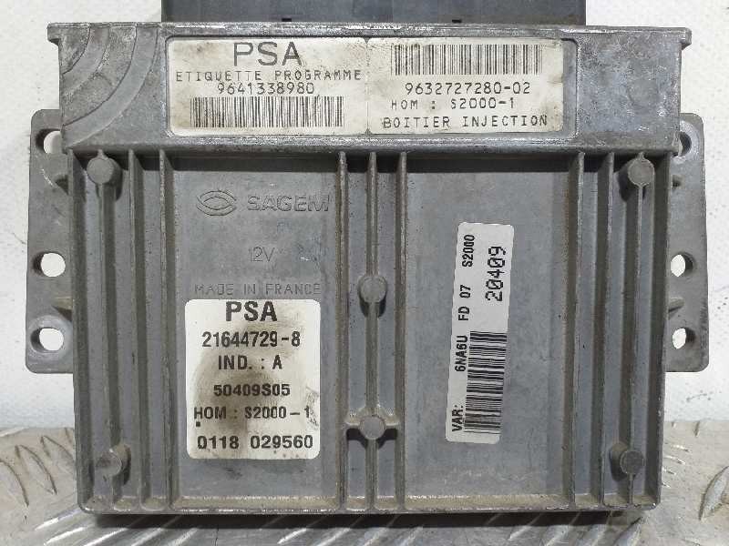 Recambio de centralita motor uce para citroën xsara picasso 1.8 16v referencia OEM IAM 9641338980  