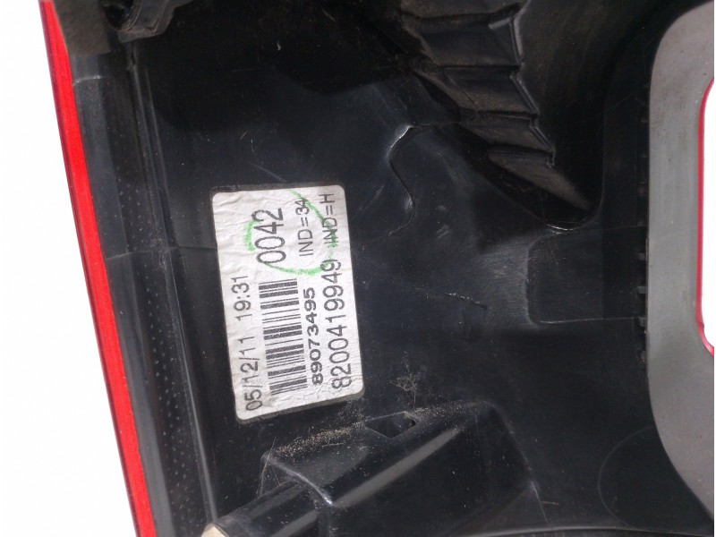 Recambio de piloto trasero izquierdo para renault kangoo z.e. maxi 2-sitzer referencia OEM IAM 8200419949  