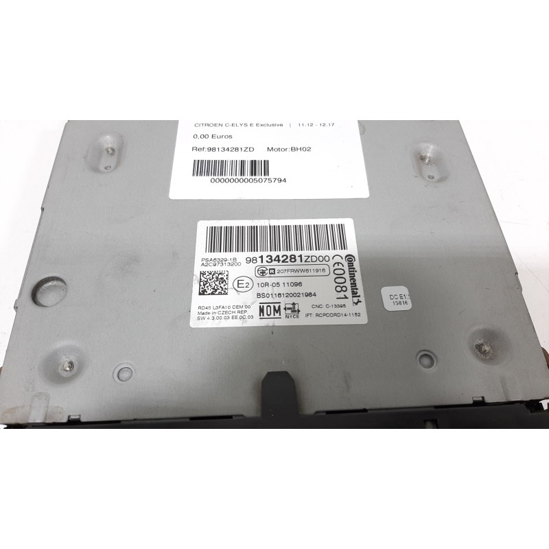 SISTEMA AUDIO / RADIO CD 98134281ZD  - imagen 2