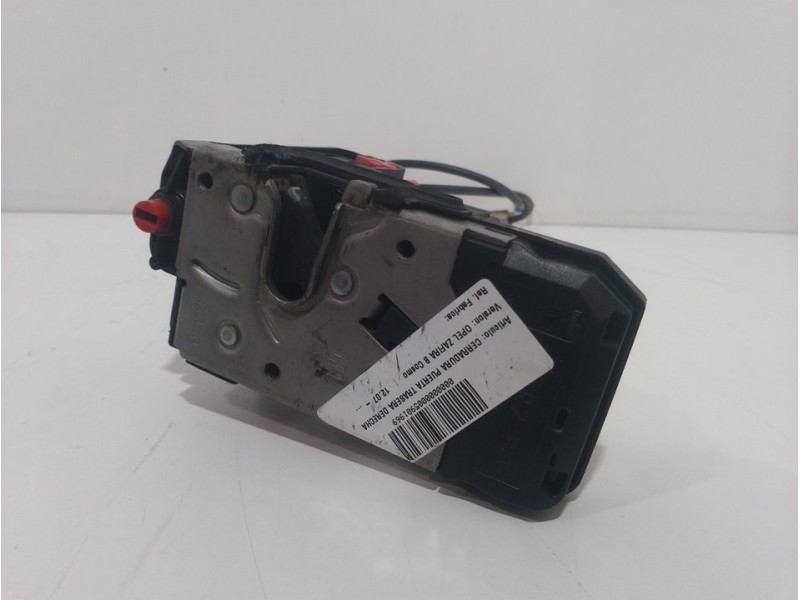 Recambio de cerradura puerta trasera derecha para opel zafira b cosmo referencia OEM IAM  13210739 