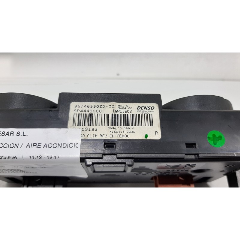 MANDO CALEFACCION / AIRE ACONDICIONADO 96746550ZD  - imagen 3