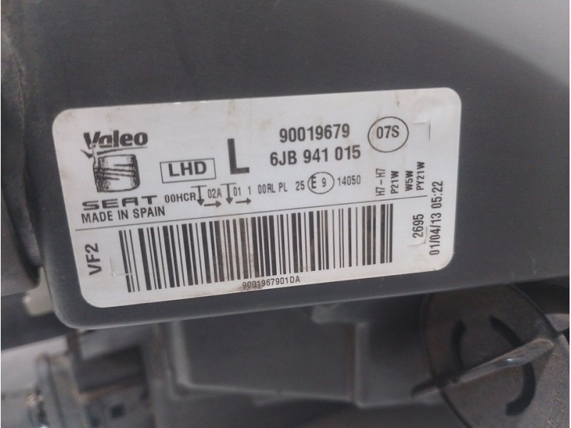 Recambio de faro izquierdo para seat toledo (kg3) style referencia OEM IAM 6JB941015  