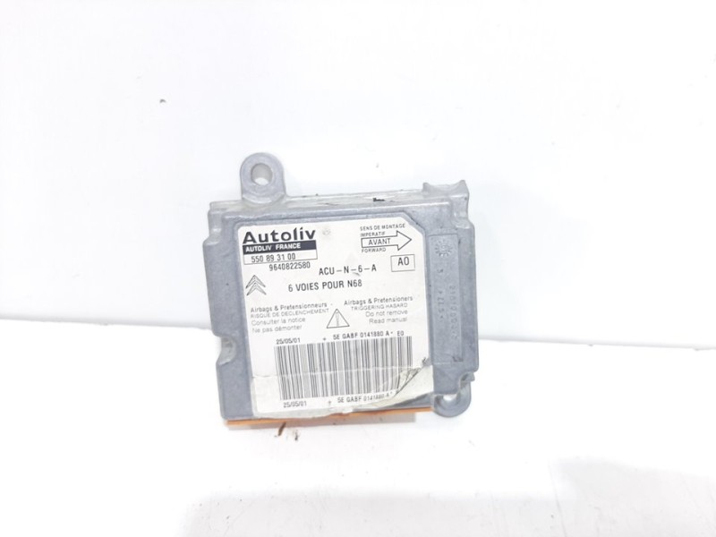 Recambio de centralita airbag para citroën xsara picasso 1.8 16v referencia OEM IAM  9640822580 5550893100