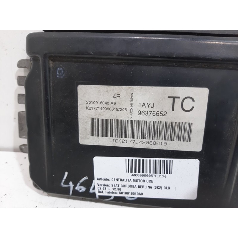 CENTRALITA MOTOR UCE S010016040A9 2 CONECTORES  - imagen 3