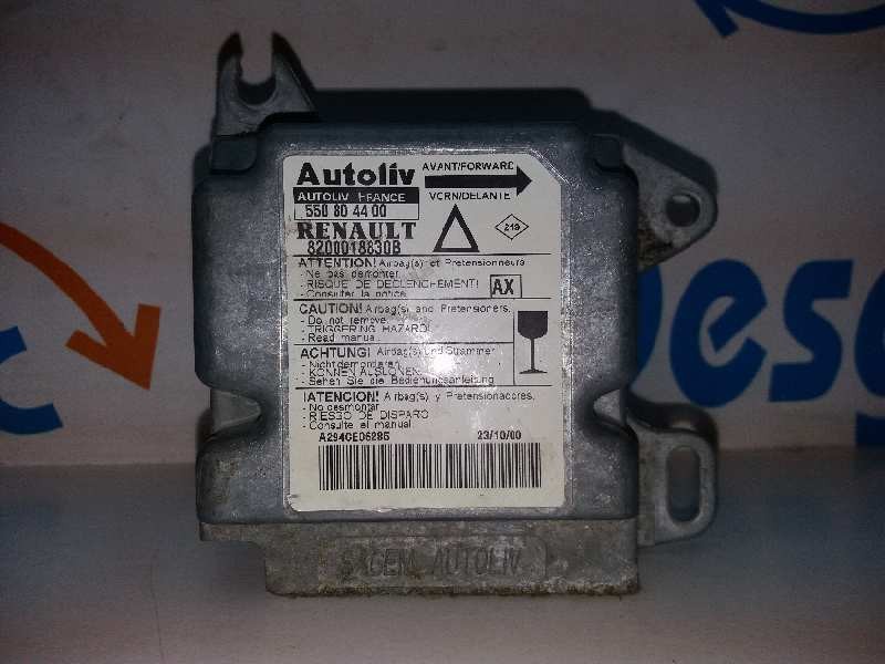 Recambio de centralita airbag para renault laguna (b56) 1.9 dci rt referencia OEM IAM 550804400 8200018830B  Recambio de centralita airbag para renault laguna (b56) 1.9 dci rt referencia OEM IAM 550804400 8200018830B