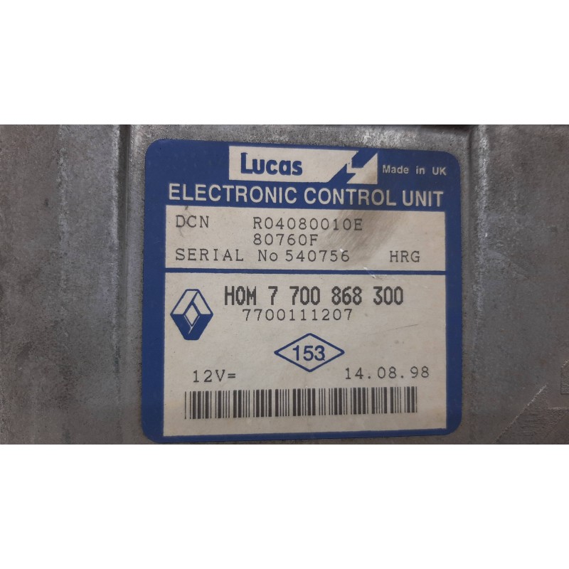 CENTRALITA MOTOR UCE 7700868300  - imagen 2