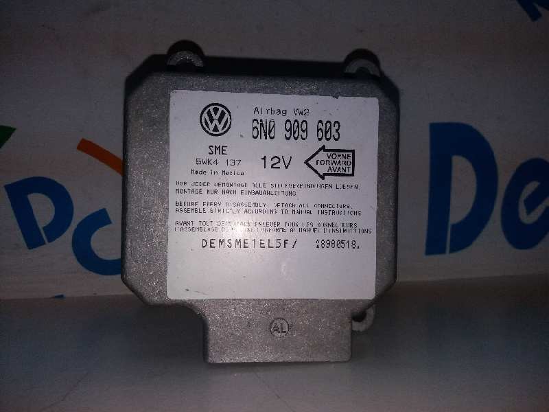 Recambio de centralita airbag para seat toledo (1l) base referencia OEM IAM 6N0909603 5WK4137 