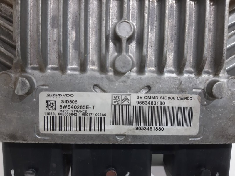 Recambio de centralita motor uce para citroën c2 audace referencia OEM IAM 5WS40285ET  