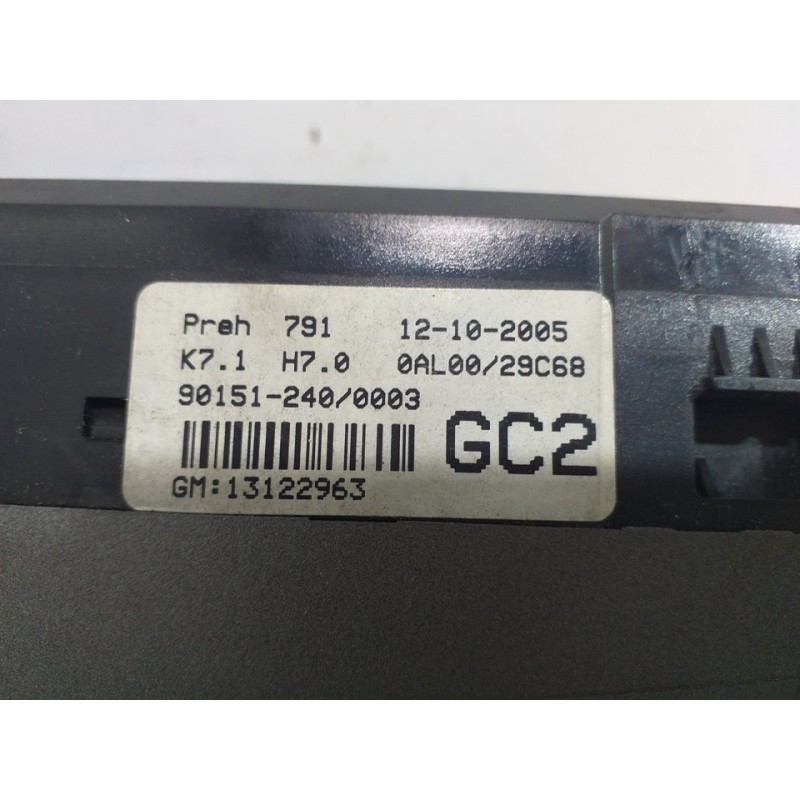 MANDO CALEFACCION / AIRE ACONDICIONADO 13122963  - imagen 3