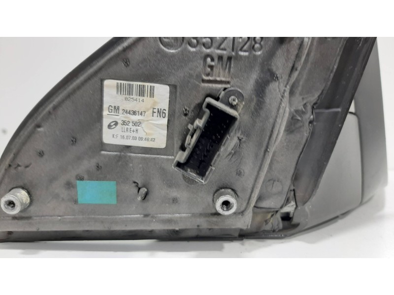 Recambio de retrovisor derecho para opel vectra c berlina club referencia OEM IAM  ELECTRICO ORO