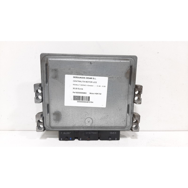 CENTRALITA MOTOR UCE 8200659536 S122326110A  - imagen 3